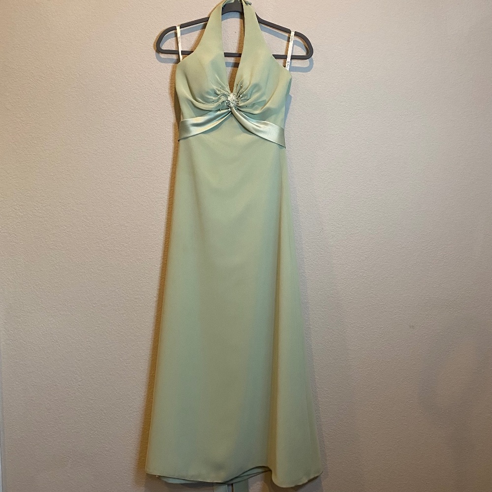Halter top bridesmaid dress
